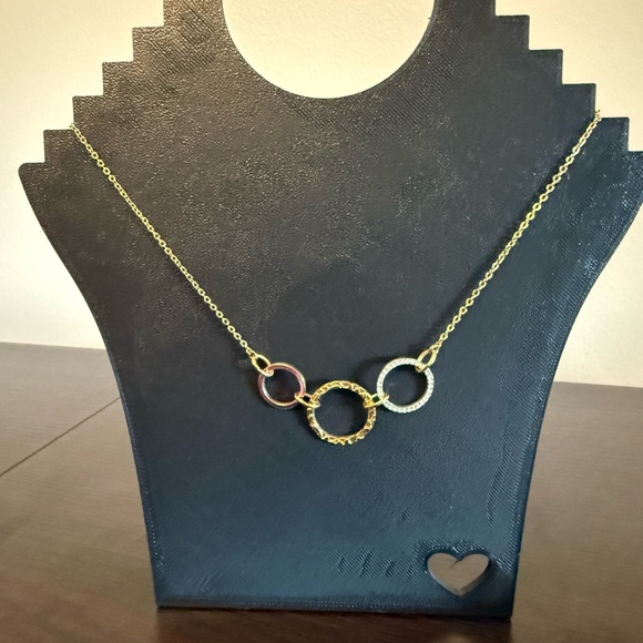 Coach Gold 18” Multicolor Circle Necklace w/COA & Dust Bag - Picture 1 of 6